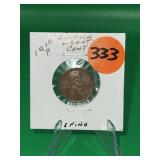 1910-P Lincoln Wheat Cent X Fine