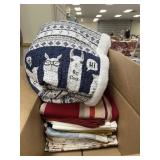 Assorted Table Cloths & Blanket