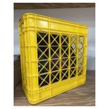 Plastic Crate w/Assorted Vinyl Records