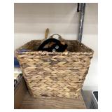 Woven Basket w/Dog Bowls - Rolling Pin