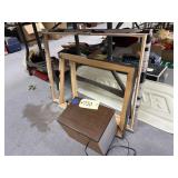 3 Wood Pic Frames & Light Box