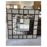 Photo Framed Mirror 29" Square