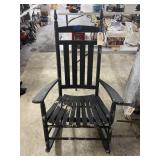 Black Wooden Rocking Chair