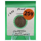 1954 Proof Jefferson Nickel Uncirculated