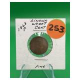 1923P Lincoln Wheat Cent (Fine)