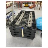4-Shelf Plastic Shelving Unit