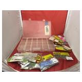 Plastic Tackle Box w/Jigs & Lures