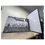 Painted Canvas 36"x23" & Poster Frame