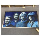 Large Framed Painting Beatles? - As Is 26"x50
