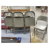 4 Pcs - Cosco Metal Folding Chairs