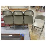4 Pcs - Cosco Metal Folding Chairs