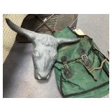 3 Pcs - Roping Head - Horse Bit - Saddle Bag