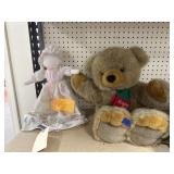 2 Pcs - Teddy Bear & Amish Crafted Doll