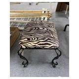 Metal Vanity Seat 24"L x 13"W  x12"H