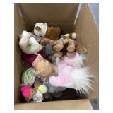 Box of Assorted Dolls & Plush Toys