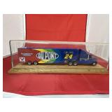 Dupont Die Cast Semi Truck in Display Case