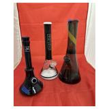 3 Pcs - Glass Water Pipes