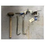 4 Pcs - Crow Bars - Wilton Clamp - Hammer