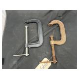 2 - Assorted C Clamps