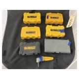 Assorted DeWalt Drill Bit Sets - Drill Attachment