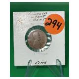 1911-P Lincoln Wheat Cent Fine