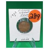 1923-S Lincoln Wheat Cent Very Fine