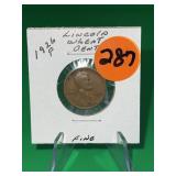 1926-P Lincoln Wheat Cent Fine