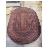 Braided Rug 5ï¿½7"L x 8ï¿½6"