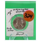 1960-P 90% Silver Washington Quarter Proof