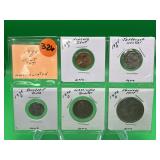 1975-D Full Mint Set 5 Pc Penny, Nickel, Dime +