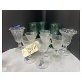11 Pcs - Assorted Stemware & Ice Cream Cups