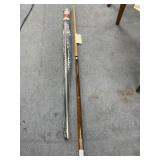 2 pc - Pool Cue & 5/8" Cafe Rod