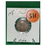 1920-P Lincoln Wheat Cent Fine