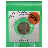 1978-S Proof Jefferson Nickel Very Nice Proof