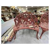 Metal Patio Bench 37"L