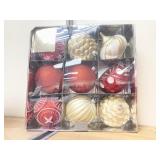 Set of 9 Large Christmas Ornaments