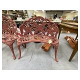 Metal Patio Bench 37"L