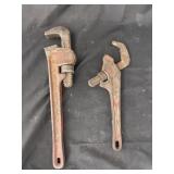 Pipe Wrench & Ridgid Angle Pipe Wrench