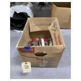 6 - Cans Red Inverted Tip Marker Spray Paint