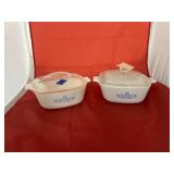 2 - Corningware Casserole Dishes w/Lids