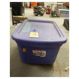 Box of Grinder Discs in Plastic Bin w/Lid