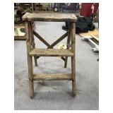 3-Step Wooden Ladder