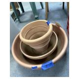 3 - Assorted Flower Pots