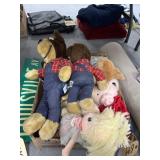 Box of Assorted Plush Toys