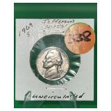 1969-S Jefferson Nickel Uncirculated