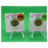 (2) Lincoln Wheat Pennies 1956-P&D Both Unc