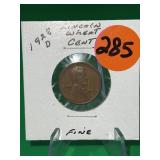 1928-D Lincoln Wheat Cent Fine