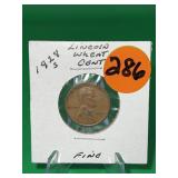 1928-S Lincoln Wheat Cent Fine
