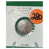 1919-D Lincoln Wheat Cent Fine