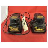 2 - 18V Dewalt Batteries & Chargers